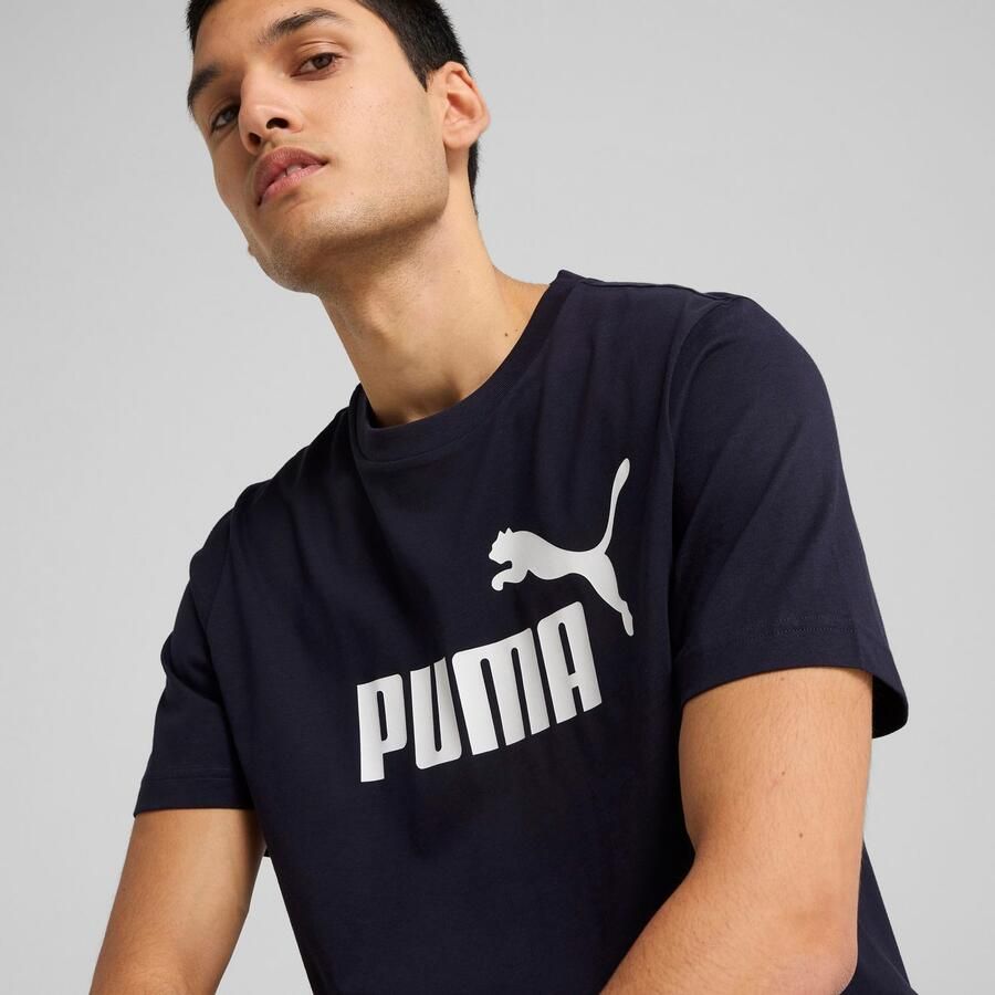 PUMA T-shirt ESS NO. 1 LOGO TEE Basic heren T-shirt met logo - Foto 4