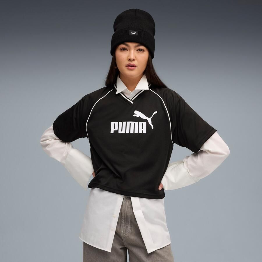 PUMA T-shirt ESS RELAXED CROPPED FOOTBALL JERSEY - Foto 3