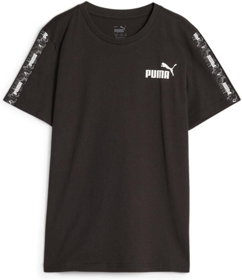 Puma T-shirt Ess Tape Camo zwart Jongens Meisjes Katoen Ronde hals Camouflage 152 - Foto 2