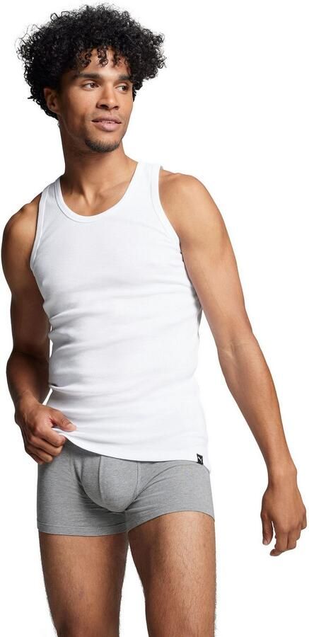 Puma Regular fit tanktop van katoen in een set van 2 stuks - Foto 4