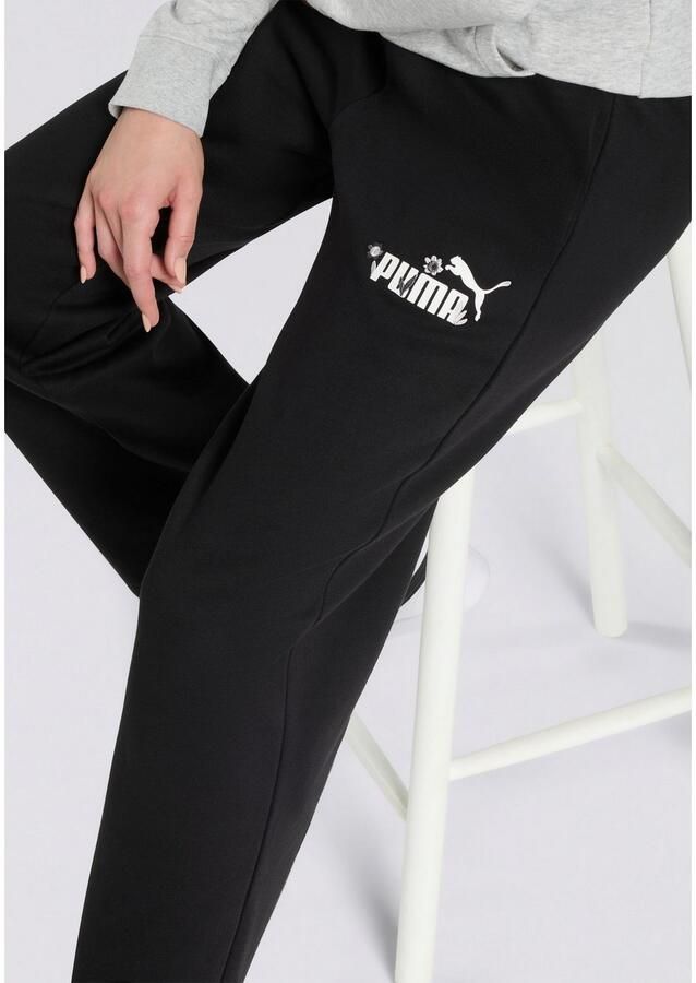 PUMA Trainingsbroek ESS NATURE 2.0 COMFORT LOGO STRAIGHT PANTS FL OP