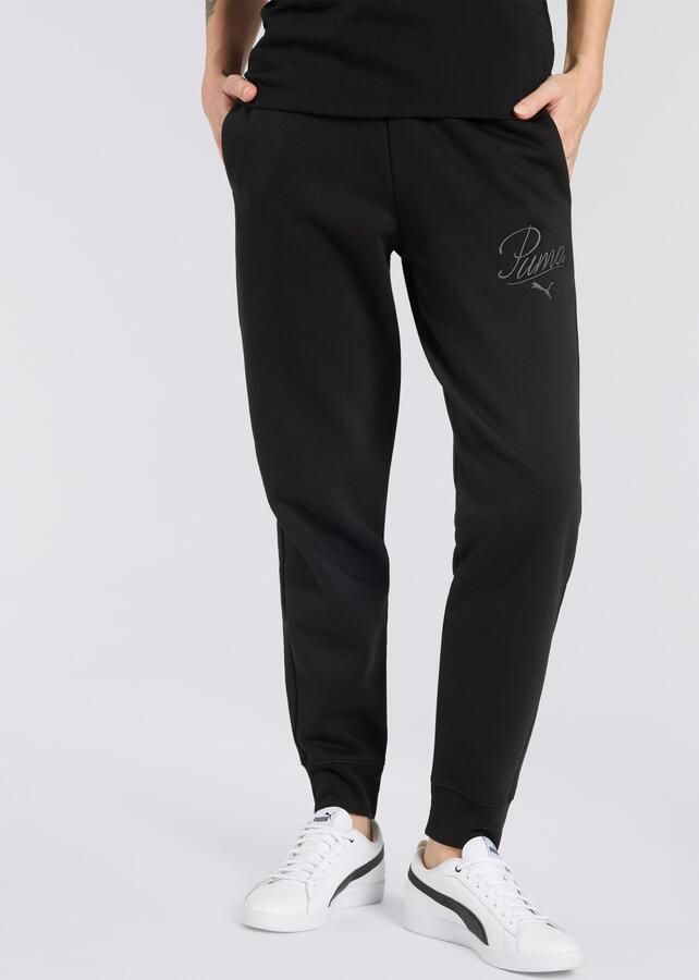 PUMA Trainingsbroek ESS SCRIPT SWEATPANTS FL CL