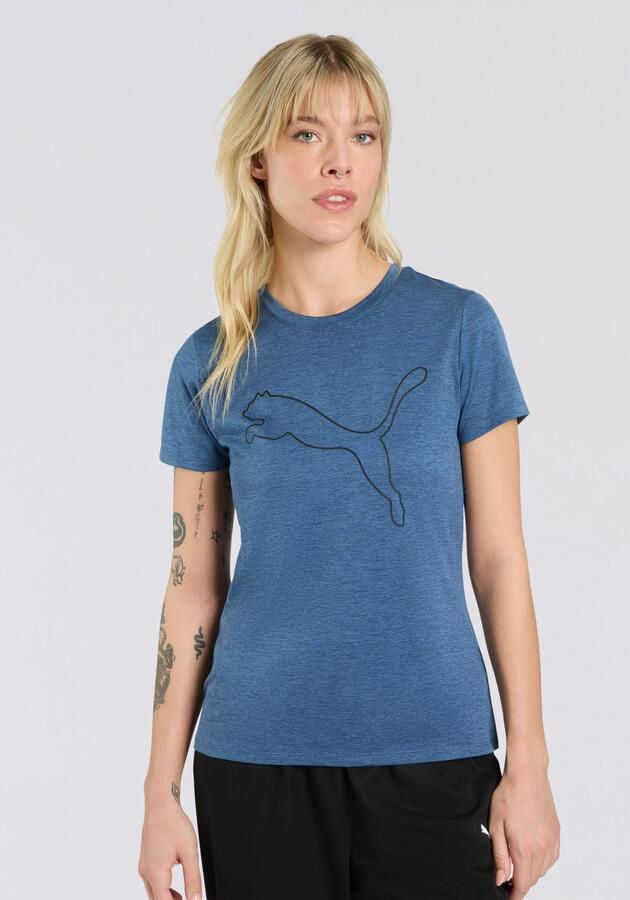 PUMA Trainingsshirt W TAD ESSENTIAL HEATHER LOGO TEE - Foto 4