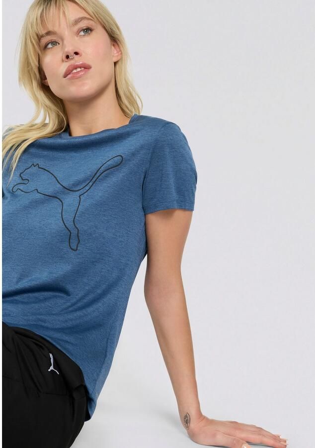 PUMA Trainingsshirt W TAD ESSENTIAL HEATHER LOGO TEE - Foto 2