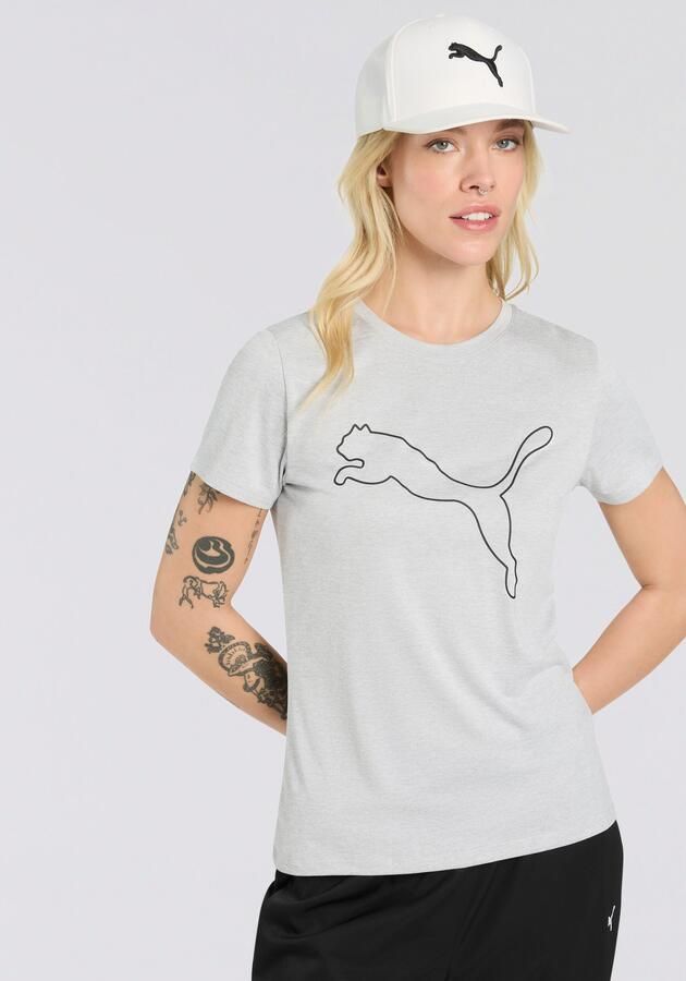 PUMA Trainingsshirt W TAD ESSENTIAL HEATHER LOGO TEE - Foto 4