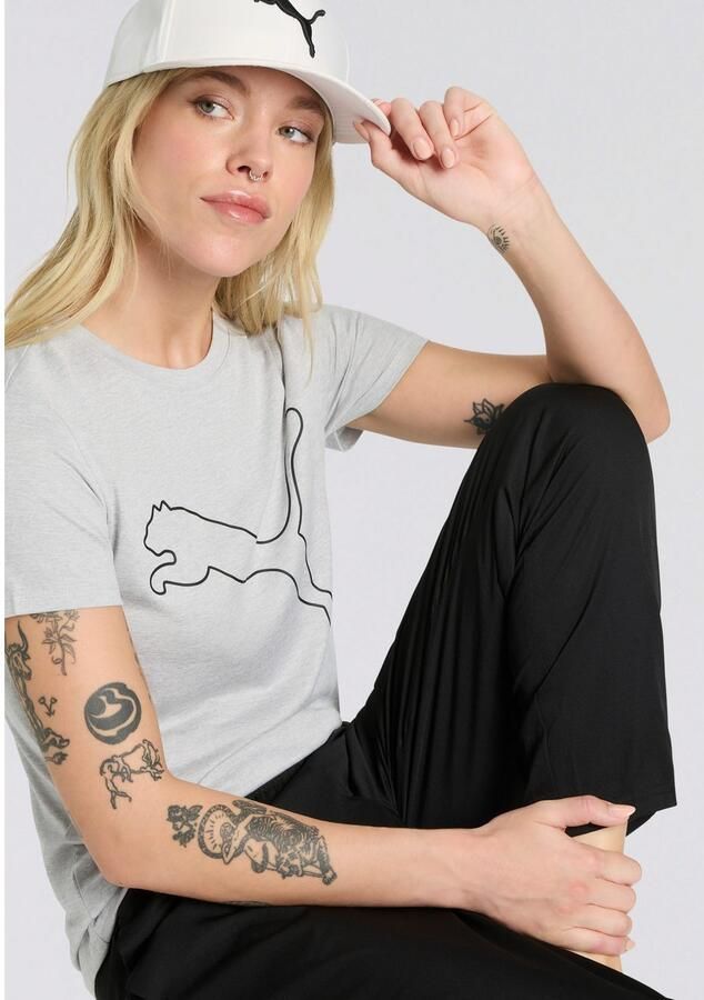 PUMA Trainingsshirt W TAD ESSENTIAL HEATHER LOGO TEE - Foto 2