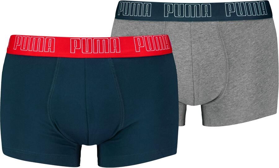 Puma Everyday Trunk Boxers Marineblauw Grijs Multicolor Heren - Foto 7