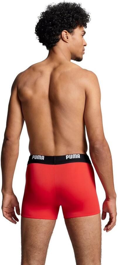 PUMA Zwembroek SWIM MEN LOGO SWIM TRUNK elastische logotailleband met geïntegreerd trekkoord - Foto 5