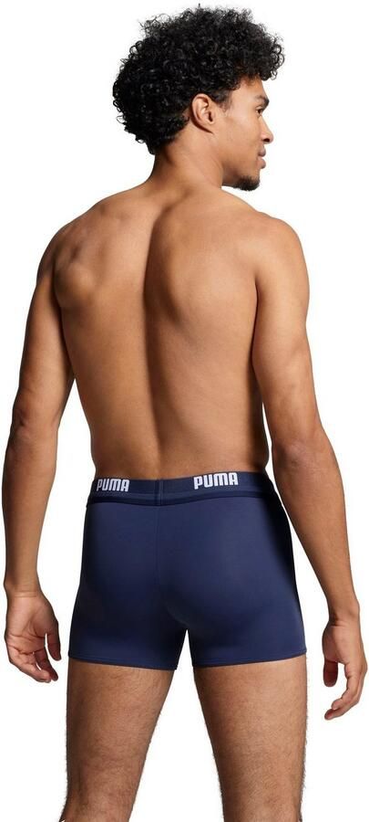 PUMA Zwembroek SWIM MEN LOGO SWIM TRUNK elastische logotailleband met geïntegreerd trekkoord - Foto 5