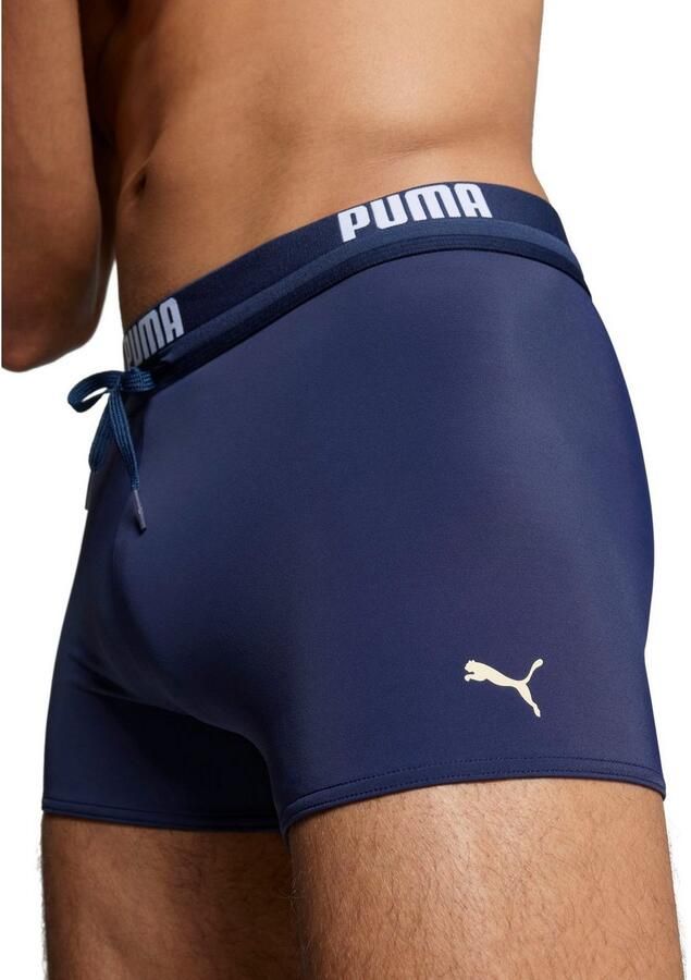 PUMA Zwembroek SWIM MEN LOGO SWIM TRUNK elastische logotailleband met geïntegreerd trekkoord - Foto 4