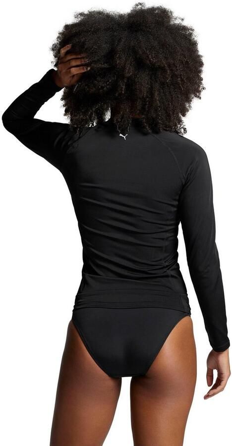 PUMA Zwemshirt SWIM WOMEN LONG SLEEVE RASH GUARD Logoprint lange mouwen functionele pasvorm - Foto 5