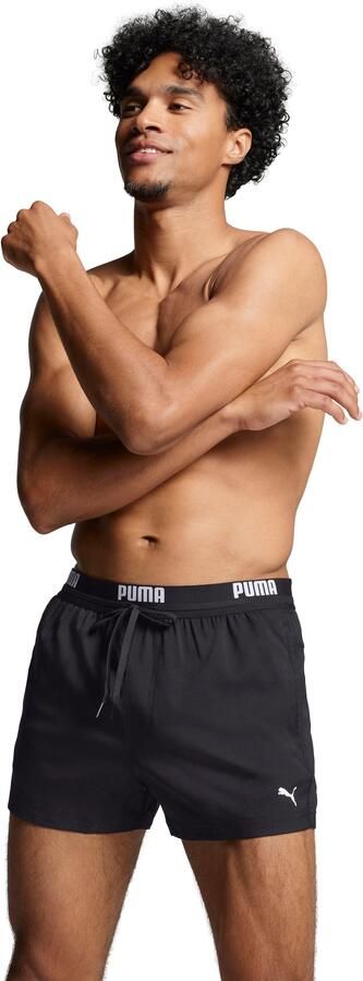 PUMA Zwemshort SWIM MEN LOGO SHORT LENGTH SWIM SHORTS Zijzakken achterzak met ritssluiting trekkoord - Foto 6