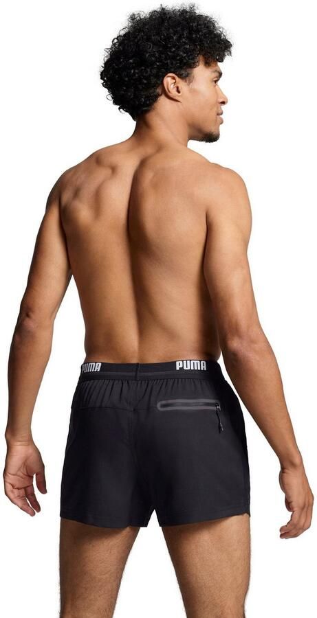 PUMA Zwemshort SWIM MEN LOGO SHORT LENGTH SWIM SHORTS Zijzakken achterzak met ritssluiting trekkoord - Foto 5