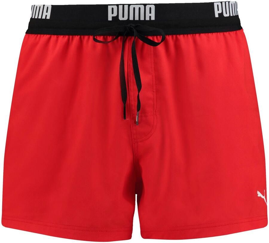 PUMA Zwemshort SWIM MEN LOGO SHORT LENGTH SWIM SHORTS Zijzakken achterzak met ritssluiting trekkoord - Foto 2