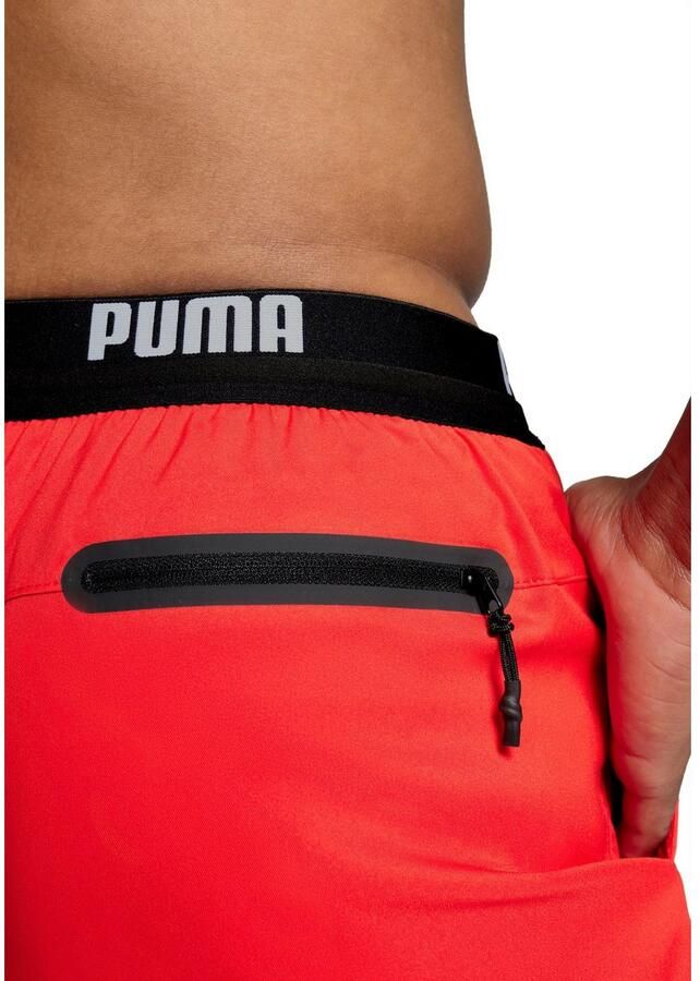 PUMA Zwemshort SWIM MEN LOGO SHORT LENGTH SWIM SHORTS Zijzakken achterzak met ritssluiting trekkoord - Foto 3