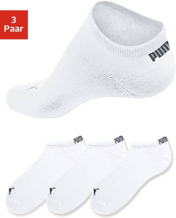 PUMA Sneakersokken met ingebreid logo (3 paar)