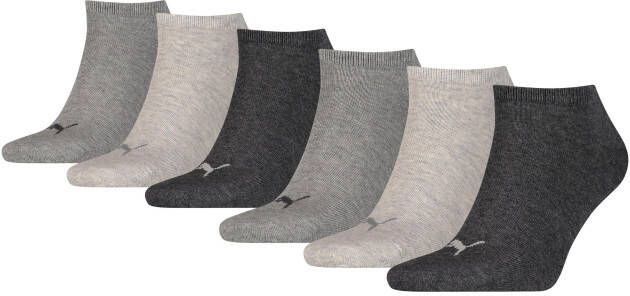 PUMA Sneakersokken PU Sneaker Socks 6-pack met modieuze -branding (6 paar Set van 6)