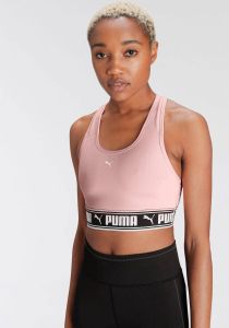 Puma strong medium-impact sportbh roze dames