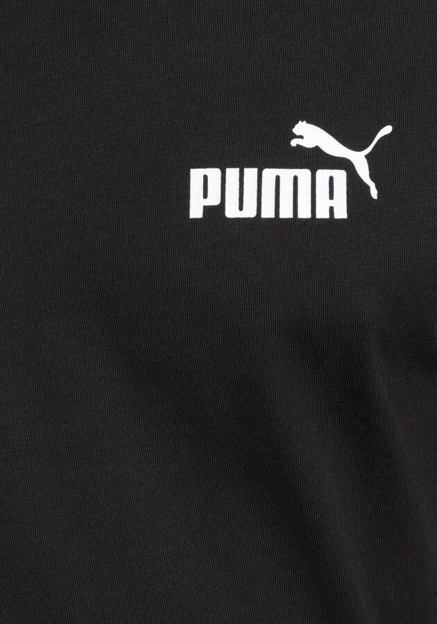 Puma Bedrukt Logo Katoenen T-Shirt Zwart Black Heren