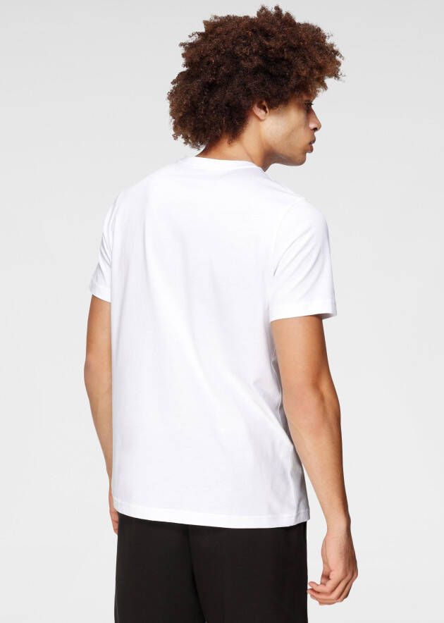 Puma Bedrukt Logo Katoenen T-Shirt Wit White Heren