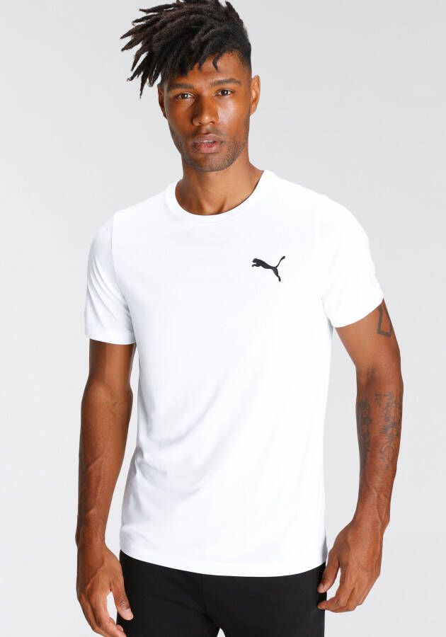 Puma Bedrukt Logo Drycell T-Shirt White Heren