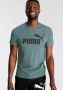 Puma Bedrukt Logo Katoenen T-Shirt Groen Heren - Thumbnail 2