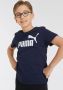 Puma T-shirt donkerblauw Jongens Katoen Ronde hals Logo 140 - Thumbnail 1