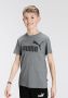 Puma T-shirt grijs zwart Jongens Katoen Ronde hals Logo 110 - Thumbnail 3