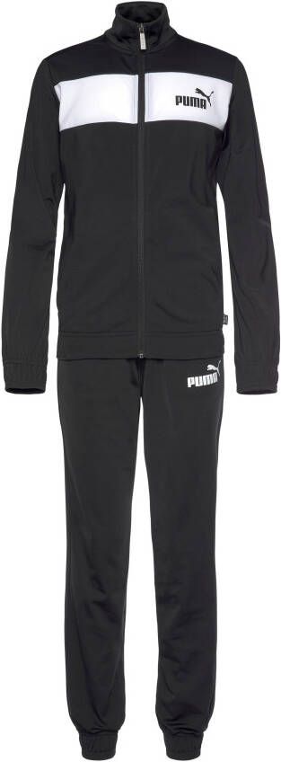 Puma trainingspak zwart wit Polyester Opstaande kraag Logo 128