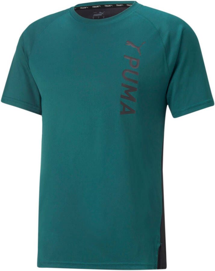 Puma fit sportshirt groen heren