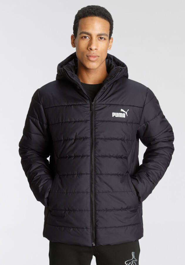 Puma Essentials Zwarte Gewatteerde Jas Mannen Black Heren