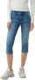 Q S by s.Oliver cropped slim fit jeans CATIE light blue - Thumbnail 3