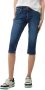 Q S by s.Oliver cropped slim fit jeans CATIE donkerblauw - Thumbnail 2