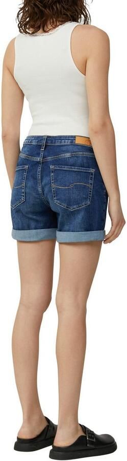 Q S by s.Oliver denim slim regular waist denim short dark blue denim - Foto 3