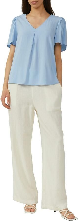 Q S designed by Blouse met korte mouwen met v-halslijn en van viscose - Foto 5