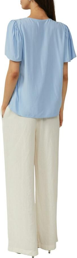 Q S designed by Blouse met korte mouwen met v-halslijn en van viscose - Foto 6