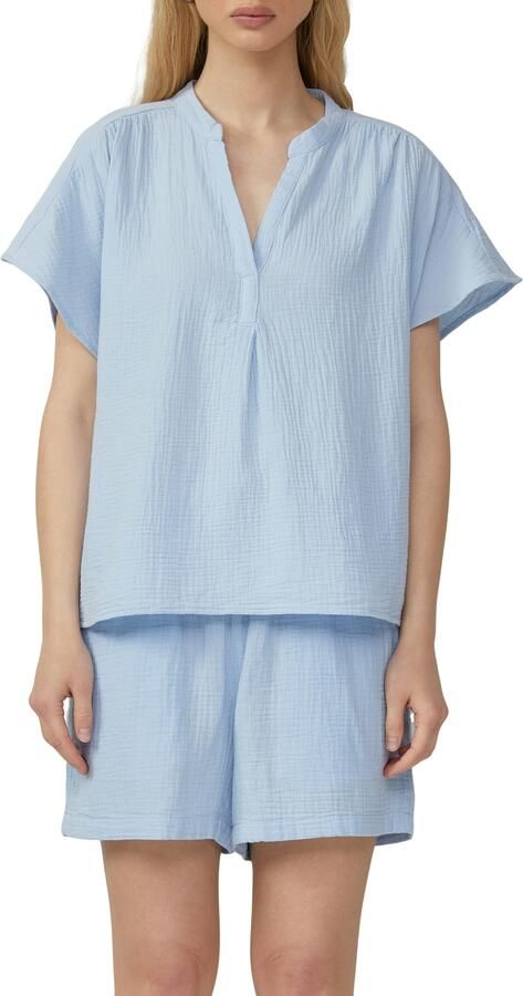 Q S designed by Blouse met korte mouwen van mousseline - Foto 4