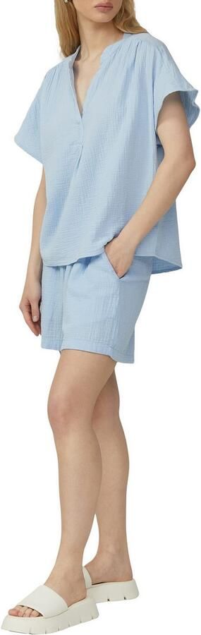 Q S designed by Blouse met korte mouwen van mousseline - Foto 3