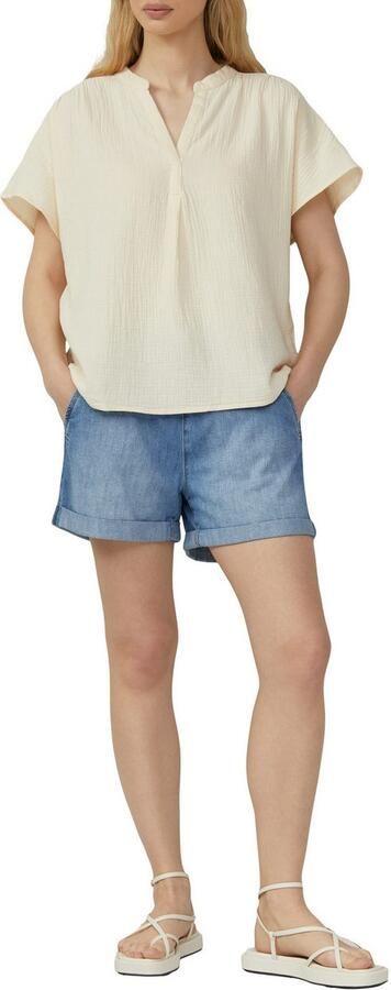 Q S designed by Blouse met korte mouwen van mousseline - Foto 2