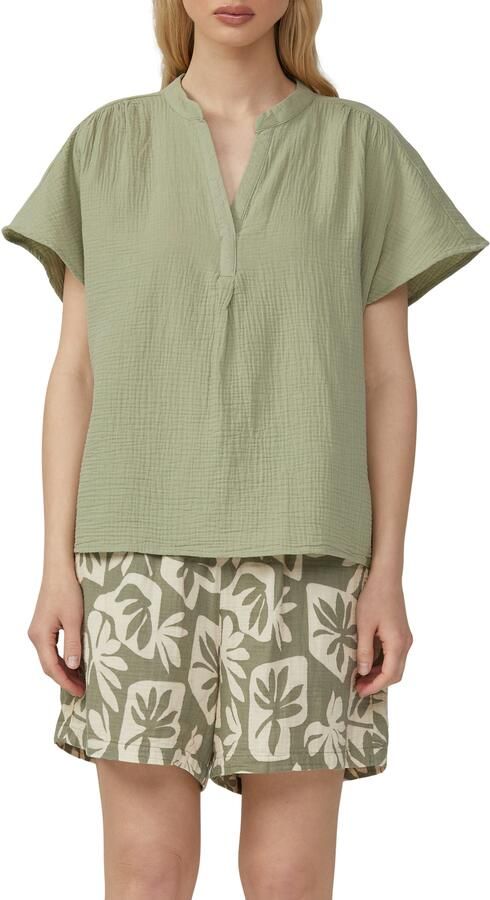 Q S designed by Blouse met korte mouwen van mousseline - Foto 4