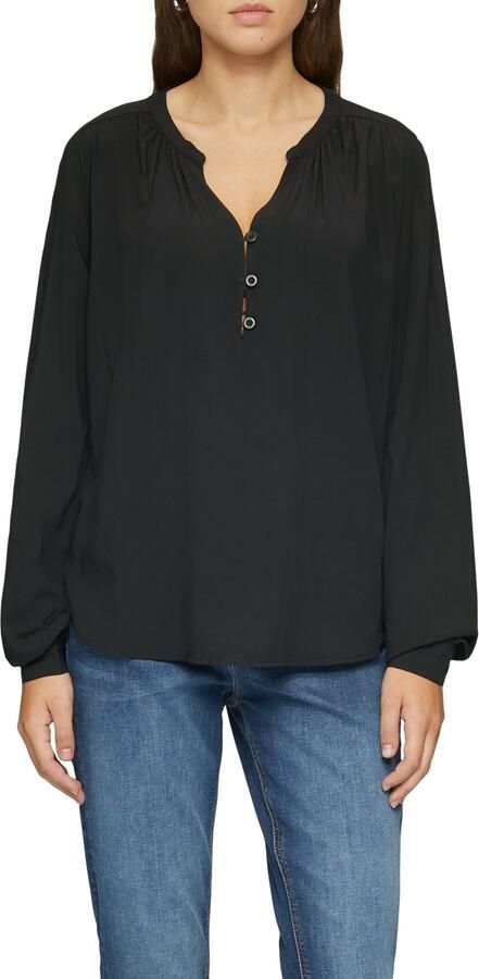 Q S designed by Blouse met lange mouwen met manchetten