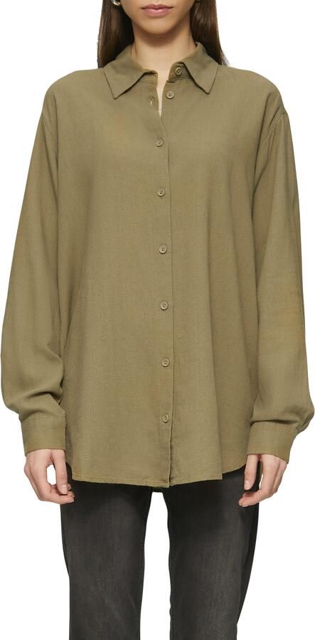 Q S designed by Blouse met lange mouwen van een linnenmix met viscose - Foto 6