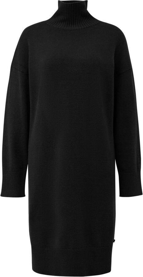 Q S designed by Gebreide jurk met geribde staande kraag - Foto 4
