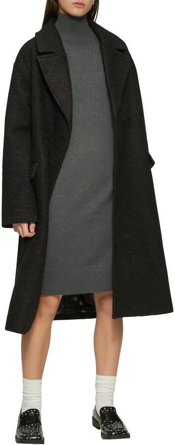 Q S designed by Gebreide jurk met geribde staande kraag