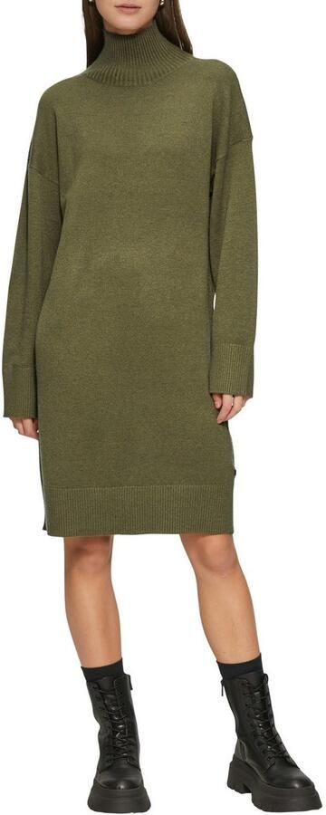 Q S designed by Gebreide jurk met geribde staande kraag