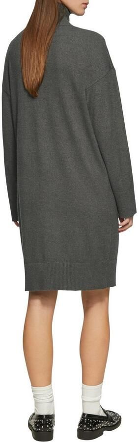Q S designed by Gebreide jurk met geribde staande kraag - Foto 2