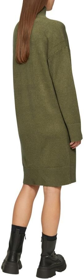 Q S designed by Gebreide jurk met geribde staande kraag - Foto 2