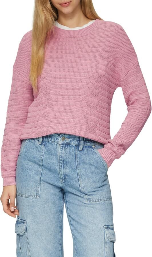 QS Gebreide pullover met ronde hals - Foto 4