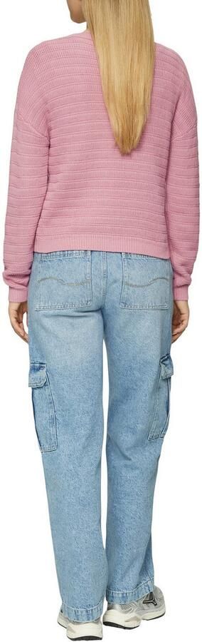 QS Gebreide pullover met ronde hals - Foto 3