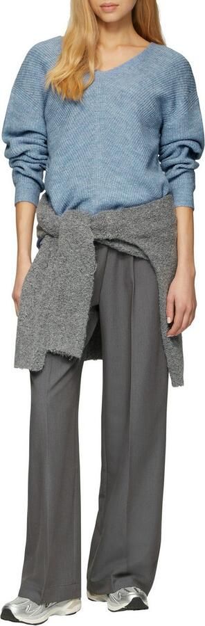 Q S designed by Gebreide trui in gemêleerde look - Foto 4